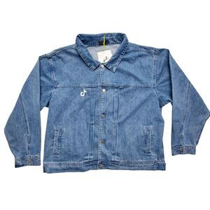 TikTok Men's Denim Jacket 4XL Blue